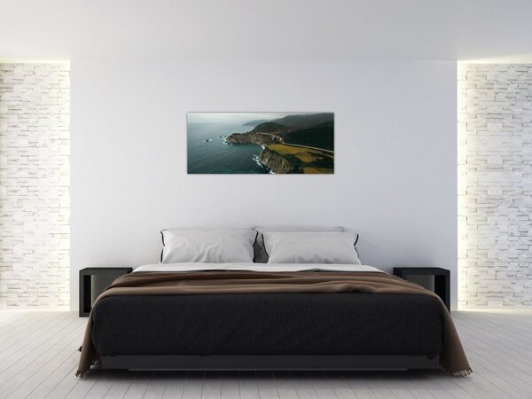 Tablou - Stânci în ocean (120x50 cm)