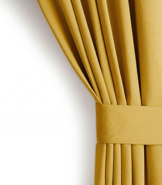 Draperie Blackout cu rejansa Galben Mustar 140x244 cm – Opacitate 90%