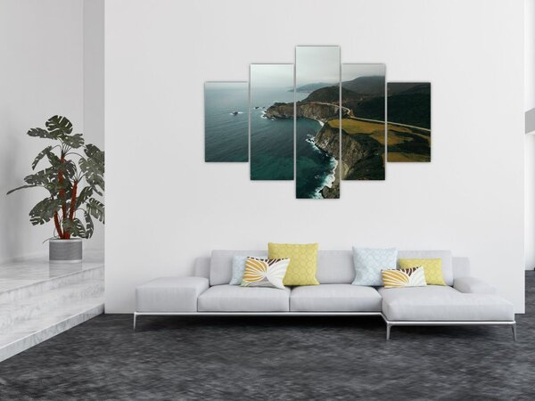 Tablou - Stânci în ocean (150x105 cm)