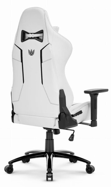 Scaun de gaming ergonomic HC-1013 - scaun de birou alb cu cotiere 3D