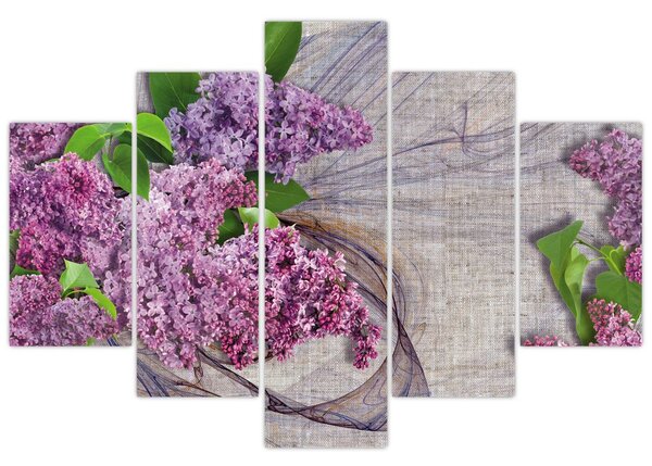 Tablou - Flori de liliac (150x105 cm)