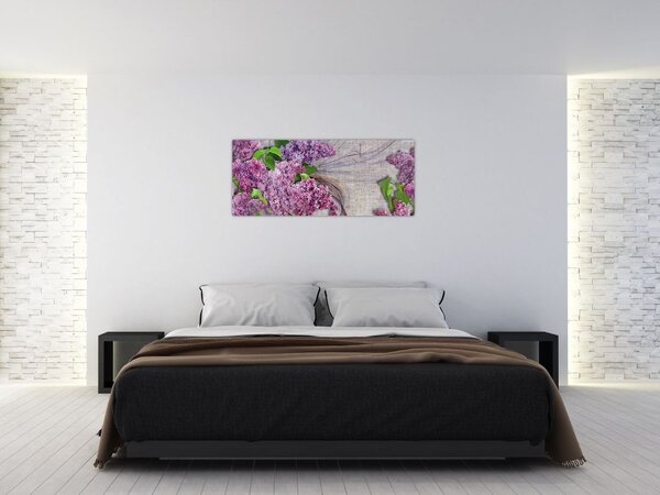 Tablou - Flori de liliac (120x50 cm)