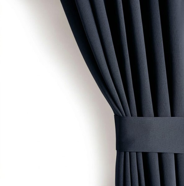 Draperie Blackout cu rejansa Albastru Indigo 140x262 cm – Opacitate 90%