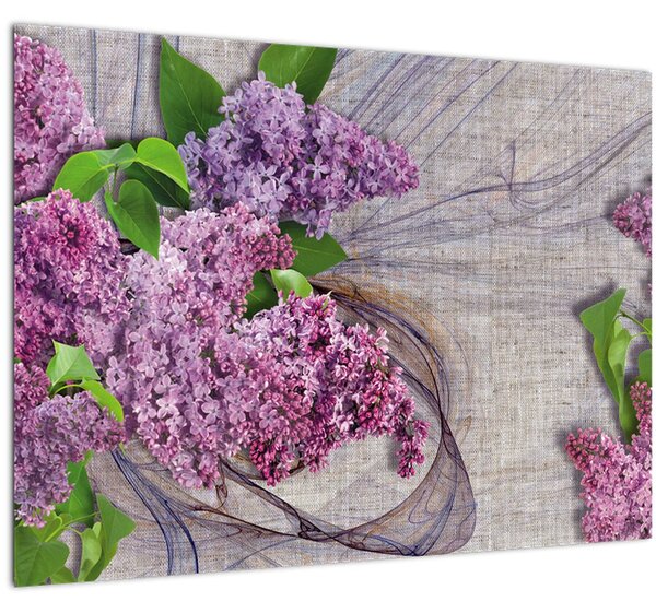 Tablou - Flori de liliac (70x50 cm)