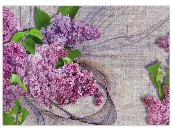Tablou - Flori de liliac (70x50 cm)