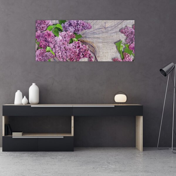Tablou - Flori de liliac (120x50 cm)