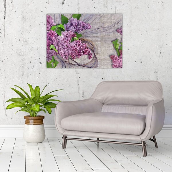 Tablou - Flori de liliac (70x50 cm)