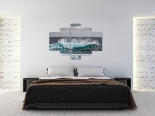 Tablou - Valuri pe ocean (150x105 cm)