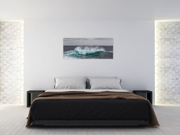 Tablou - Valuri pe ocean (120x50 cm)