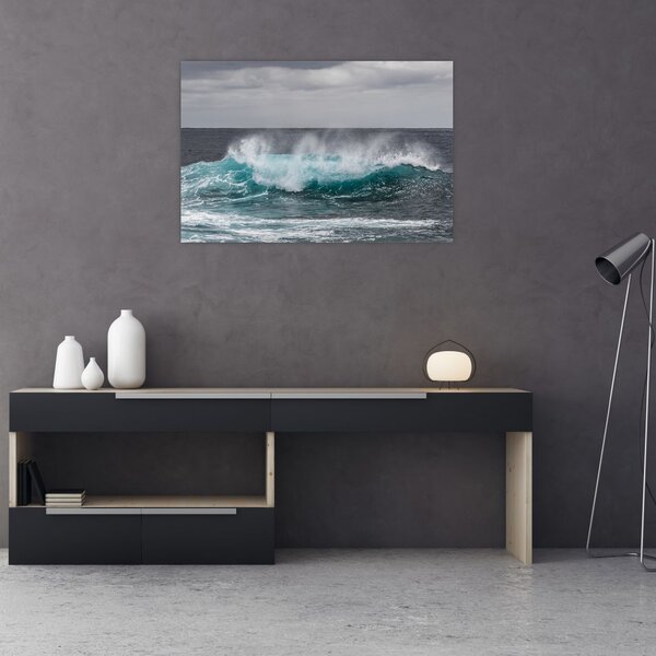 Tablou - Valuri pe ocean (90x60 cm)