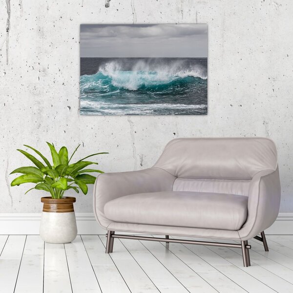 Tablou - Valuri pe ocean (70x50 cm)