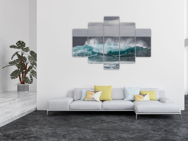 Tablou - Valuri pe ocean (150x105 cm)