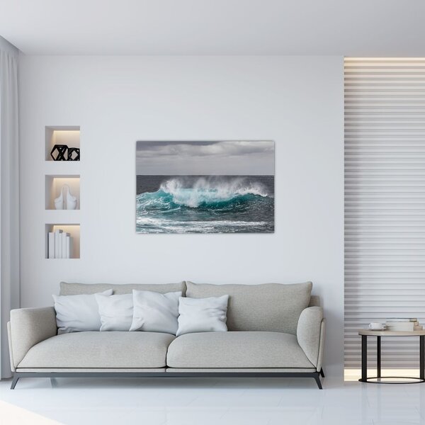 Tablou - Valuri pe ocean (90x60 cm)