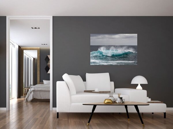 Tablou - Valuri pe ocean (90x60 cm)