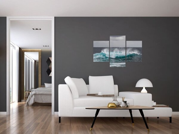 Tablou - Valuri pe ocean (90x60 cm)