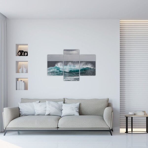 Tablou - Valuri pe ocean (90x60 cm)