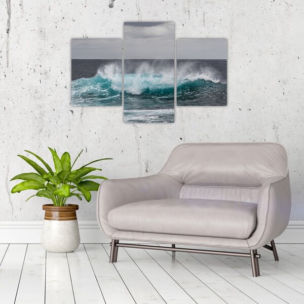 Tablou - Valuri pe ocean (90x60 cm)