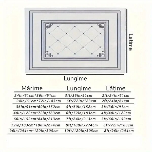 Covor Pufos Premium, Negru 200x280cm