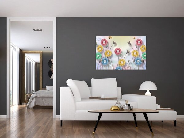 Tablou - Lunca colorată (90x60 cm)