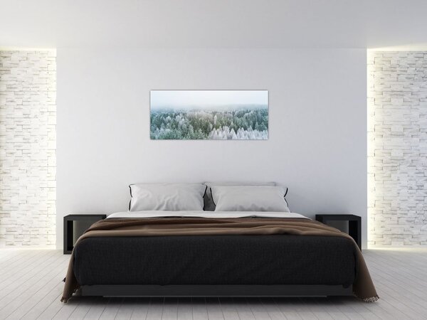 Tablou - Crestele munțillor înzăpezite (120x50 cm)