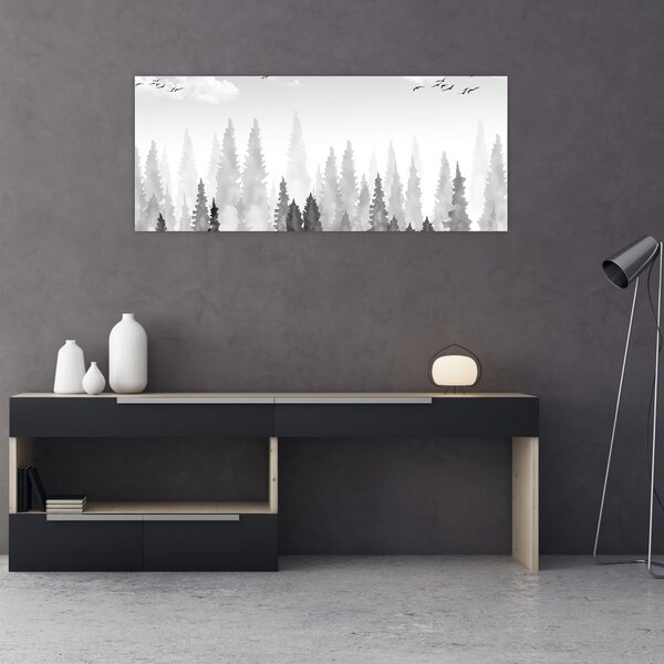 Tablou - Culmi de pădure (120x50 cm)