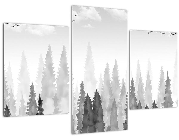 Tablou - Culmi de pădure (90x60 cm)