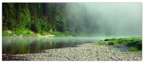 Tablou - Râu lângă pădure (120x50 cm)