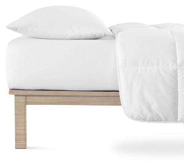 Cearceaf alb din jerseu cu elastic 90x200 cm Boxspring – Andrea Simone