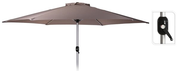 ProGarden Umbrelă de soare Mandi, gri taupe, 270 cm FD4100330