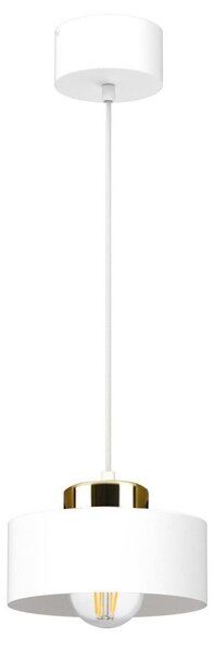 Lustră IGNIA suspendată pe cablu, 1xE27/60W/230V, alb/auriu