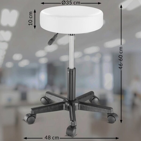 Masă de machiaj Jocelyn cu LED și scaun 140 × 90 × 40 cm