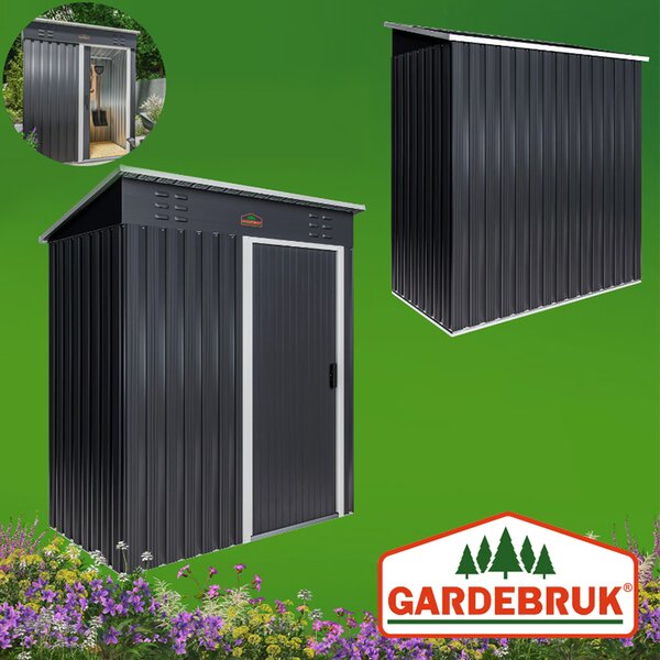 Căsuță de grădină din metal antracit GARDEBRUK® 185 x 165 x 90 cm