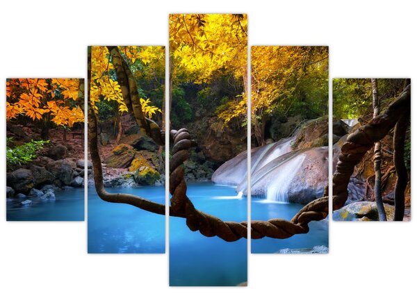 Tablou - Cascade din Asia (150x105 cm)
