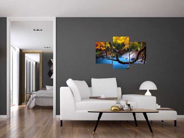 Tablou - Cascade din Asia (90x60 cm)