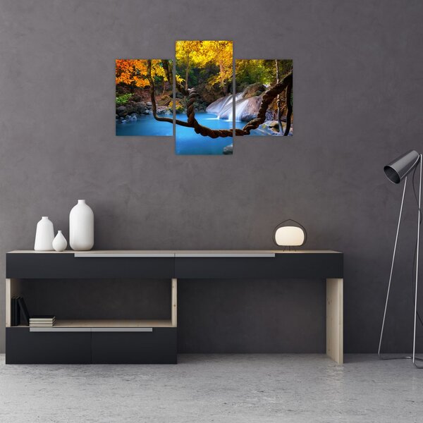 Tablou - Cascade din Asia (90x60 cm)