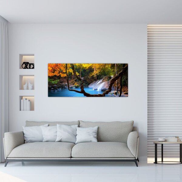 Tablou - Cascade din Asia (120x50 cm)