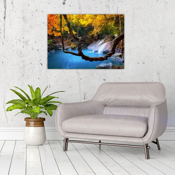 Tablou - Cascade din Asia (70x50 cm)