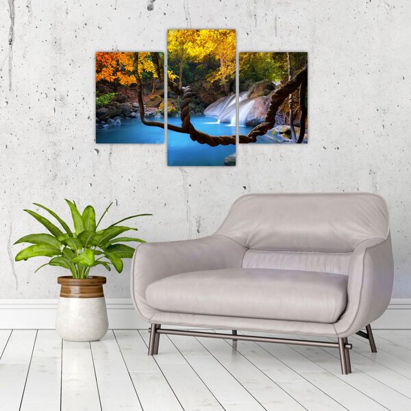 Tablou - Cascade din Asia (90x60 cm)