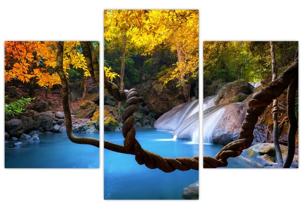 Tablou - Cascade din Asia (90x60 cm)