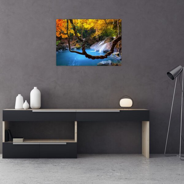 Tablou - Cascade din Asia (70x50 cm)