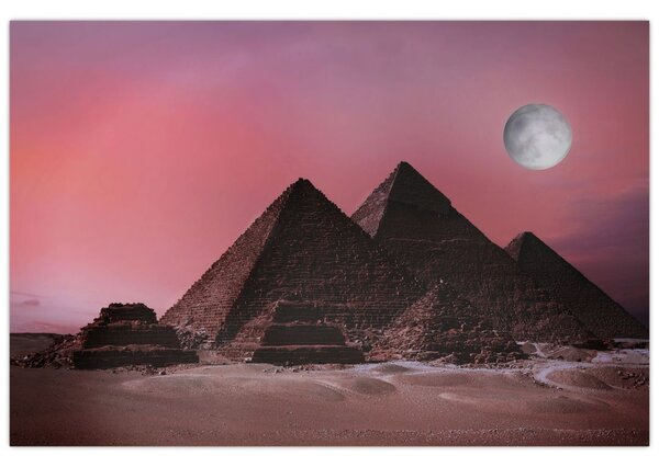 Tablou - Piramidă, Giza, Egipt (90x60 cm)
