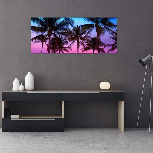 Tablou - Palmieri din Miami (120x50 cm)