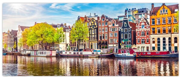 Tablou - Case dansatoare, Amsterdam (120x50 cm)