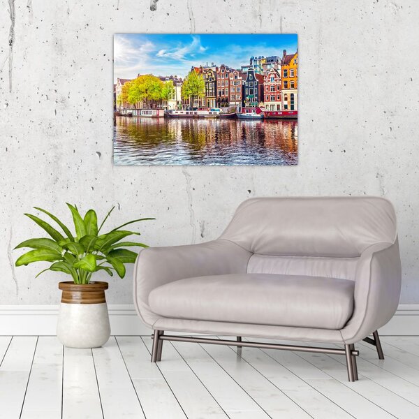 Tablou - Case dansatoare, Amsterdam (70x50 cm)