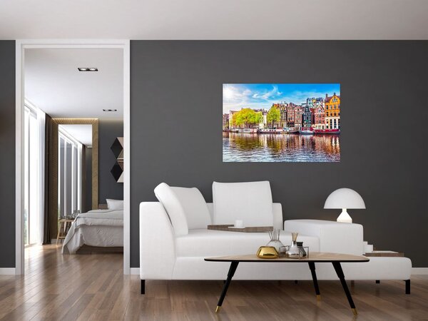 Tablou - Case dansatoare, Amsterdam (90x60 cm)
