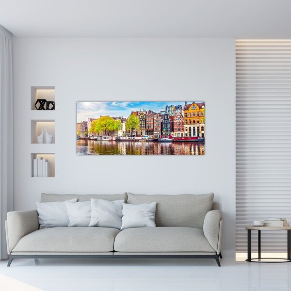 Tablou - Case dansatoare, Amsterdam (120x50 cm)