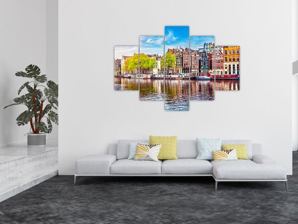 Tablou - Case dansatoare, Amsterdam (150x105 cm)