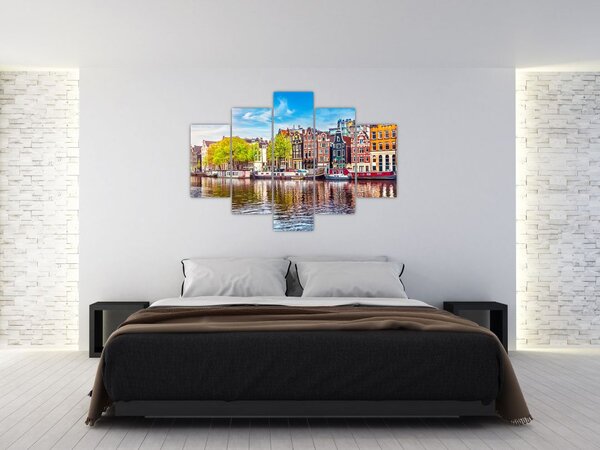 Tablou - Case dansatoare, Amsterdam (150x105 cm)