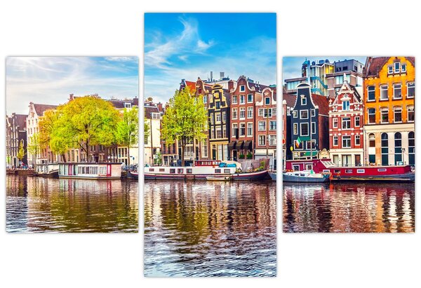 Tablou - Case dansatoare, Amsterdam (90x60 cm)