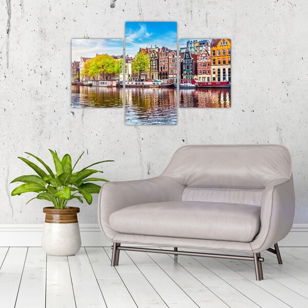 Tablou - Case dansatoare, Amsterdam (90x60 cm)